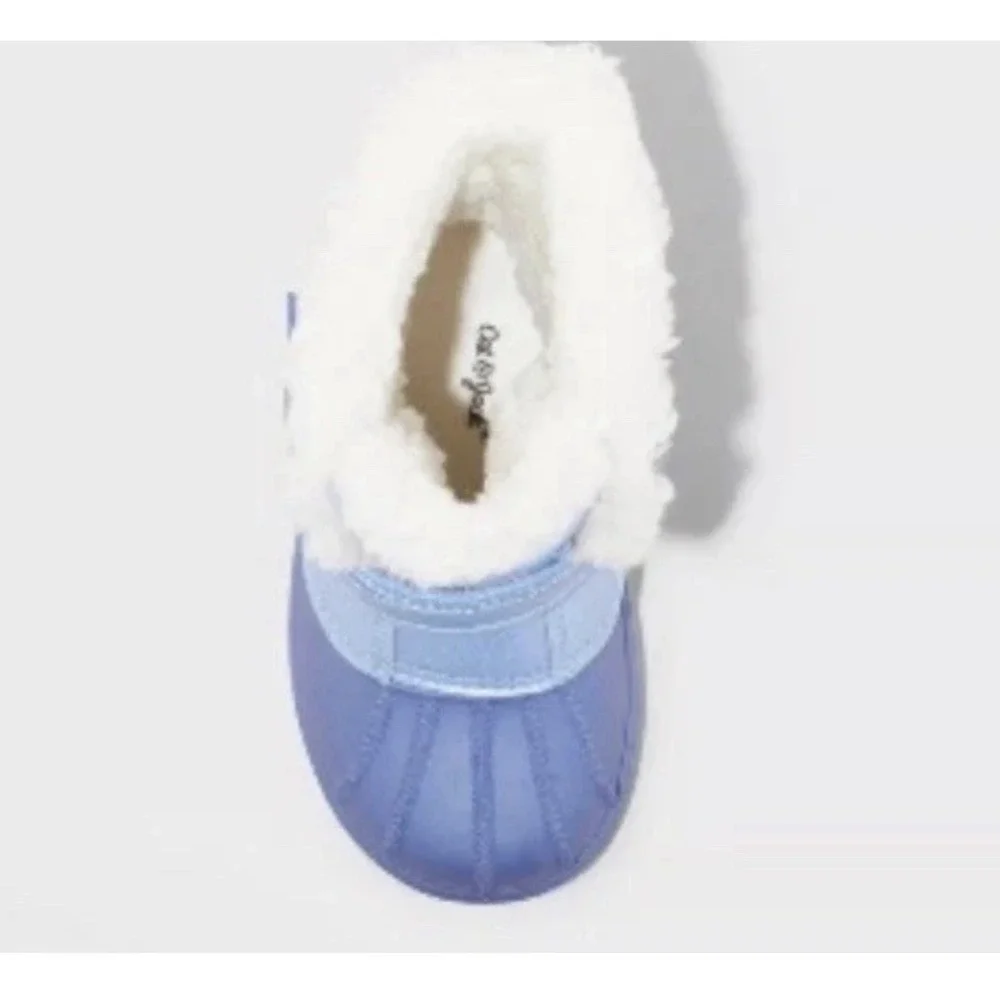 Girls Denver Winter Snow Boots Cat & Jack Blue Purple Winter Ski Toddler Size 10